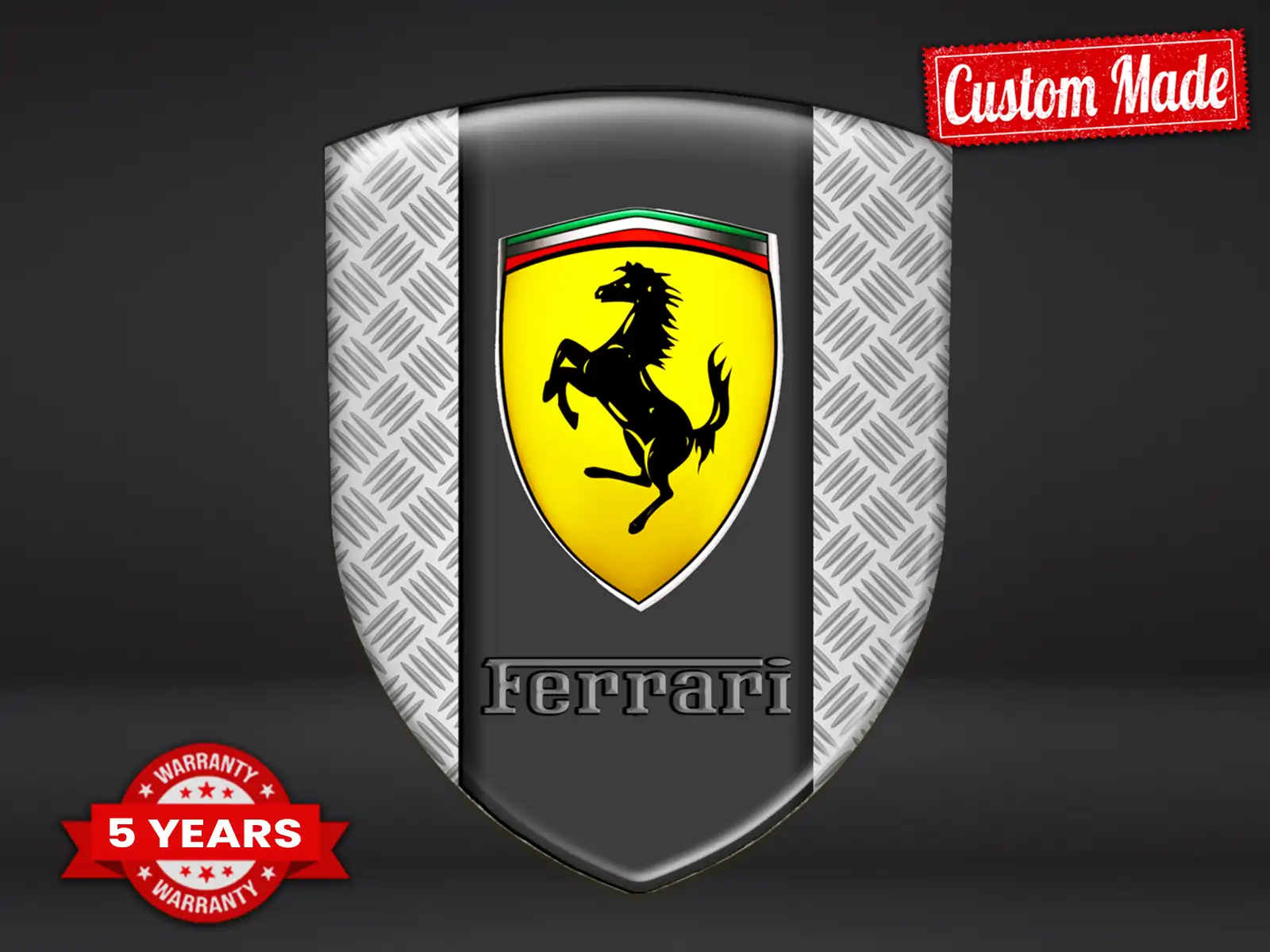 Ferrari Stickerdruck Professionell Drift Minimalistisch